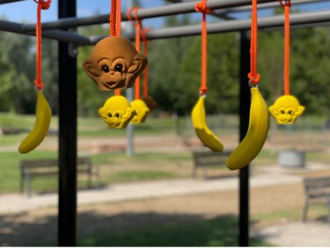 suspension OCR niños monkey grips